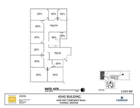 4040 E Camelback Rd, Phoenix, AZ à louer Plan d’étage- Image 1 de 1