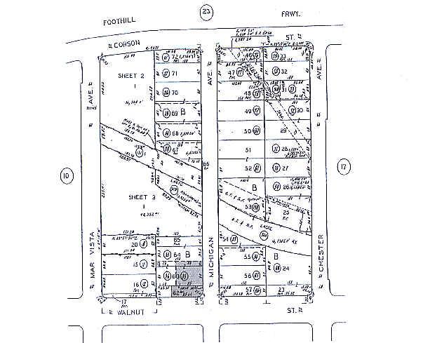 1199 E Walnut St, Pasadena, CA à louer - Plan cadastral - Image 2 de 10