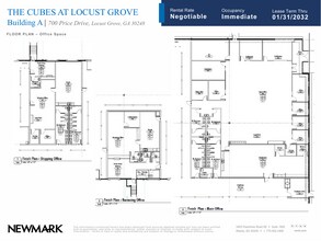 700 Price Dr, Locust Grove, GA à louer Plan d’étage- Image 2 de 2