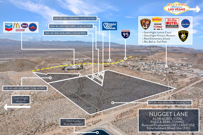 More details for S Nugget Lane, Searchlight, NV - Land for Sale