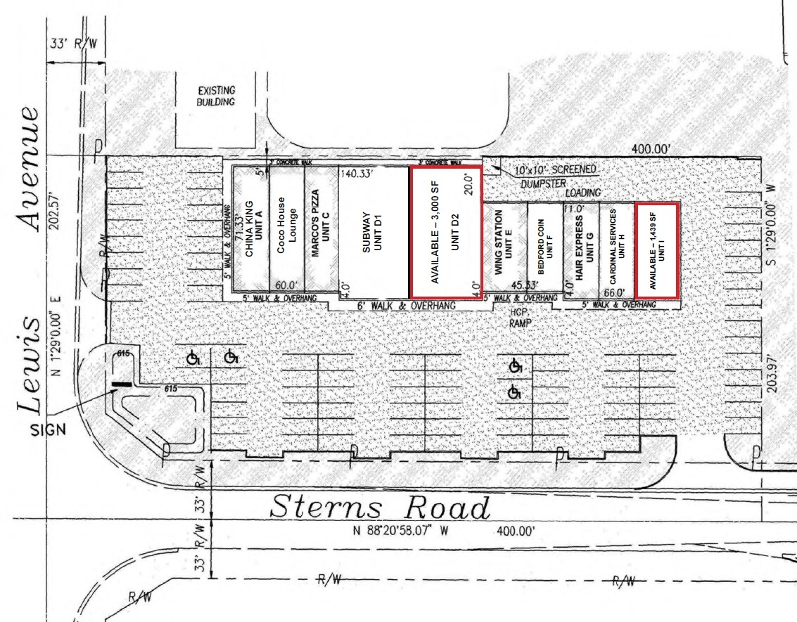 7400 Lewis Ave, Temperance, MI for lease Site Plan- Image 1 of 1
