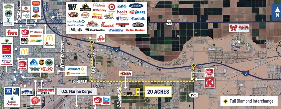 South Avenue 4E & 36th St, Yuma, AZ for sale - Aerial - Image 2 of 4