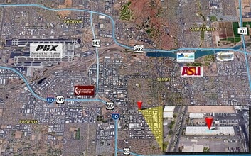2111 S Industrial Park Ave, Tempe, AZ - AERIAL  map view