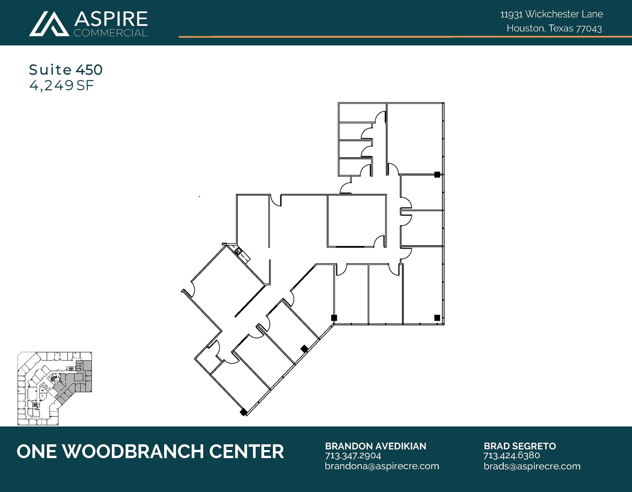 11931 Wickchester Ln, Houston, TX for lease Floor Plan- Image 1 of 1