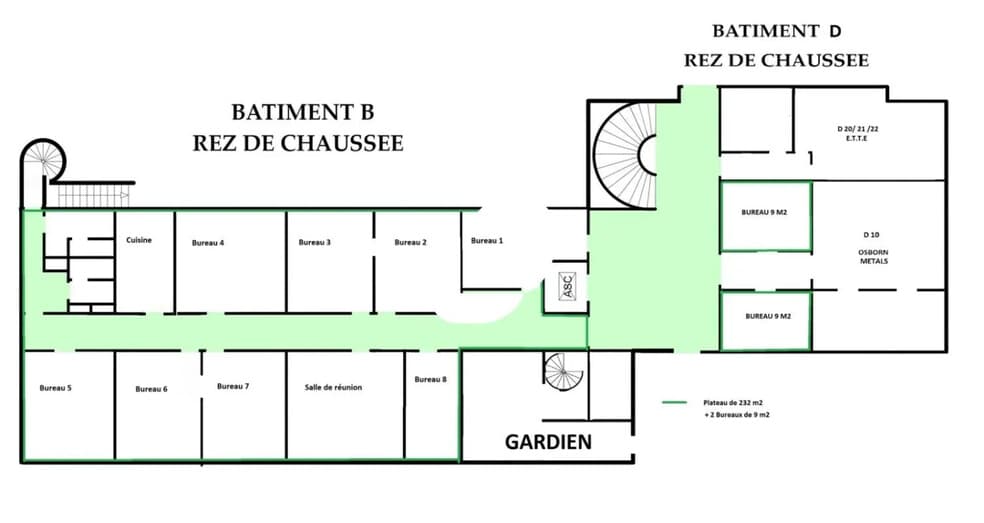 Bureau dans Meaux à louer - Plan d’étage - Image 3 de 3