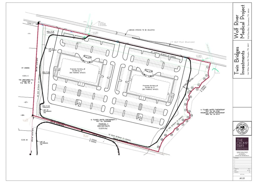 7345 Wolf River blvd, Germantown, TN for lease - Site Plan - Image 3 of 3