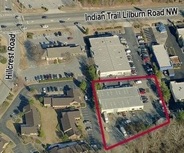631 Indian Trail Lilburn Rd, Lilburn, GA - AERIAL  map view