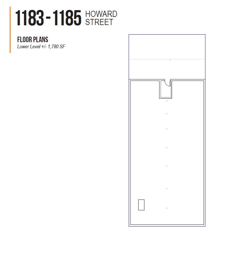 1183-1185 Howard St, San Francisco, CA for lease Floor Plan- Image 1 of 8