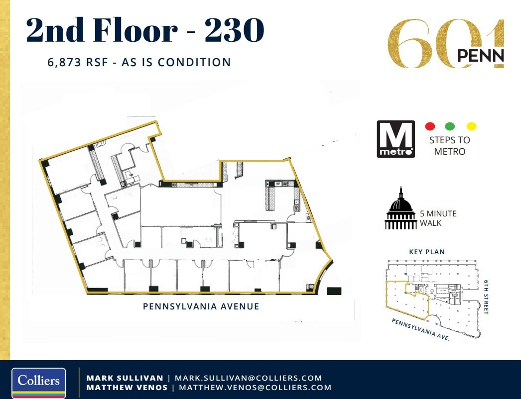 601 Pennsylvania Ave NW, Washington, DC à louer Plan d’étage- Image 1 de 1