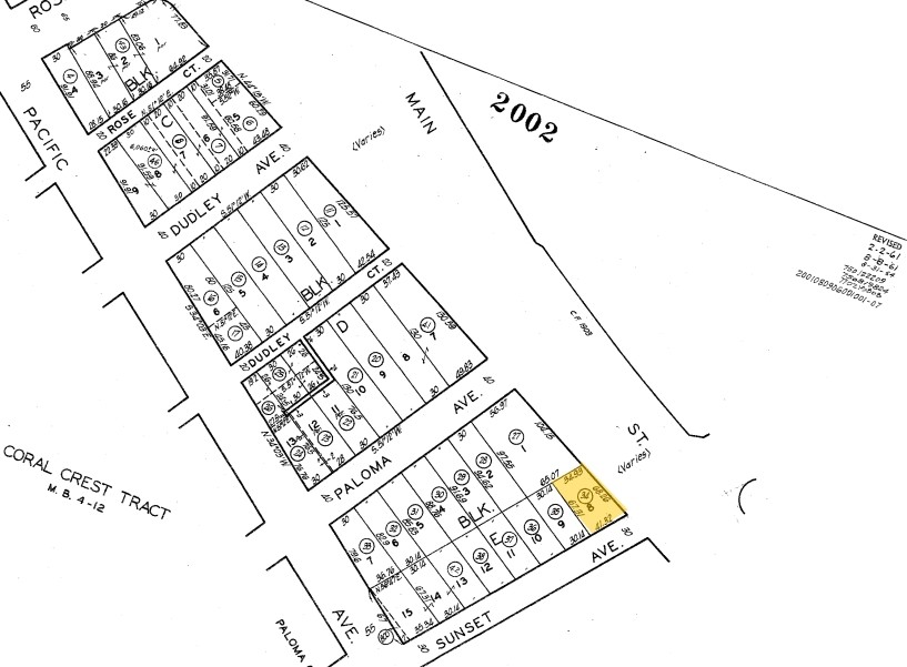 523 Main St, Venice, CA à vendre Plan cadastral- Image 1 de 1