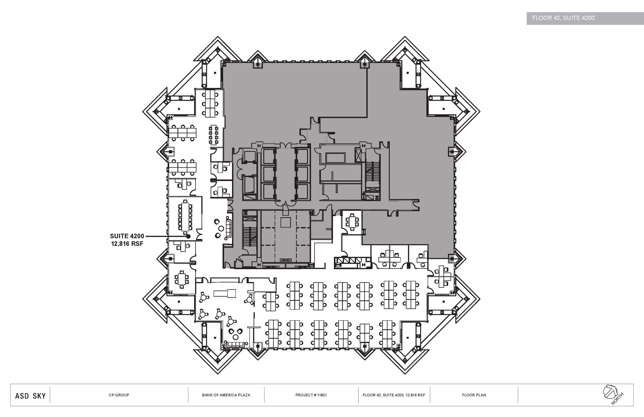 600 Peachtree St NE, Atlanta, GA à louer Plan d  tage- Image 1 de 1