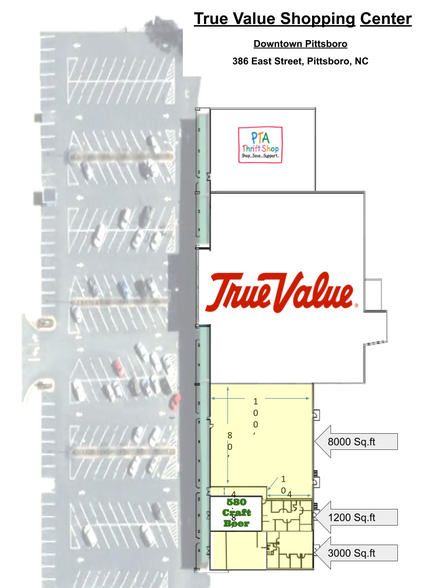 350-440 East St, Pittsboro, NC for lease - Floor Plan - Image 2 of 5