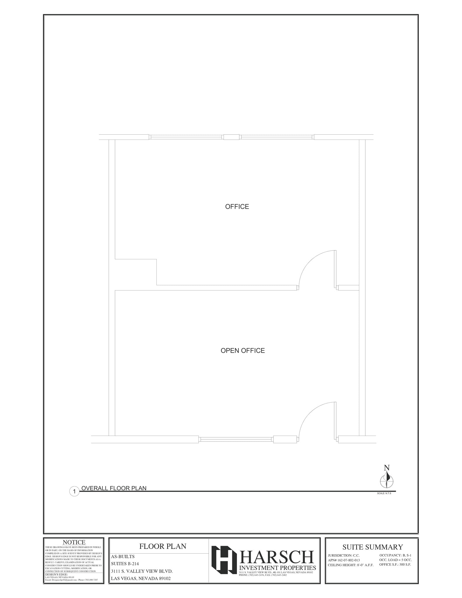 3111 S Valley View Blvd, Las Vegas, NV à louer Plan de site- Image 1 de 1