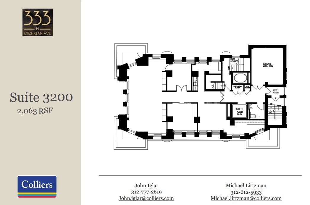 333 N Michigan Ave, Chicago, IL for lease Floor Plan- Image 1 of 1