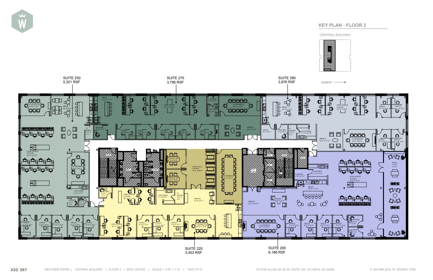 950 W Marietta St NW, Atlanta, GA à louer Plan d’étage- Image 1 de 1