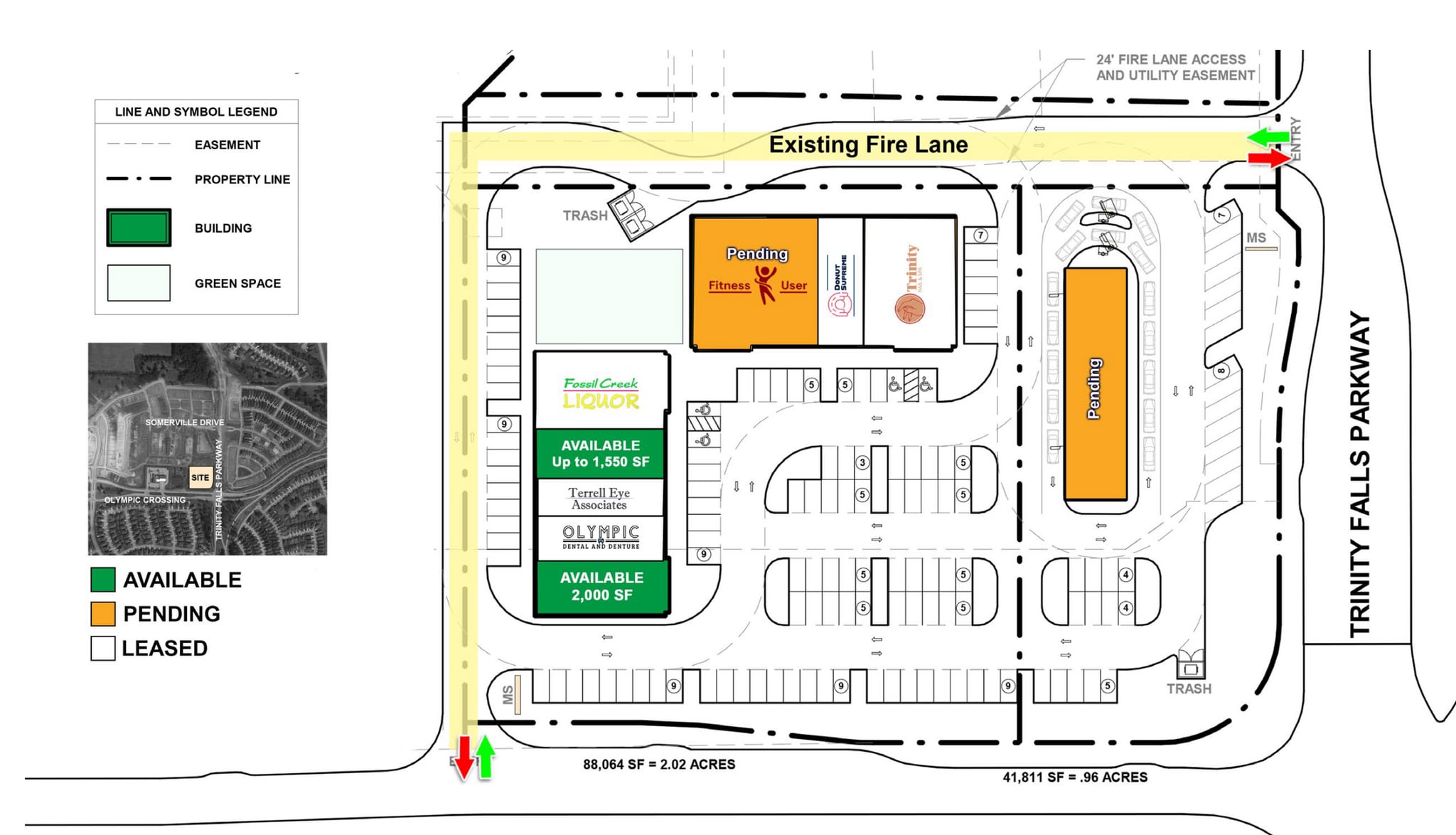 NWQ of Trinity Falls Pkwy & Olympic Crossing, McKinney, TX à louer Photo du bâtiment- Image 1 de 10