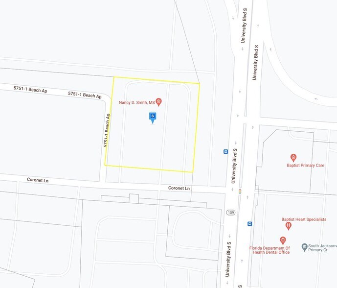 3100 S University Blvd, Jacksonville, FL à louer - Plan cadastral - Image 2 de 11