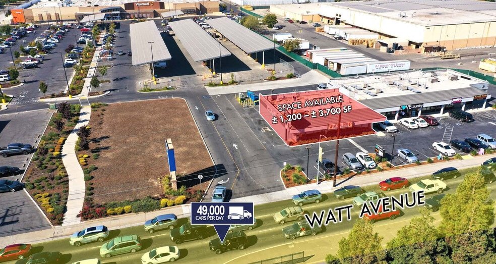 4641 Watt Ave, North Highlands, CA for lease - Building Photo - Image 1 of 2