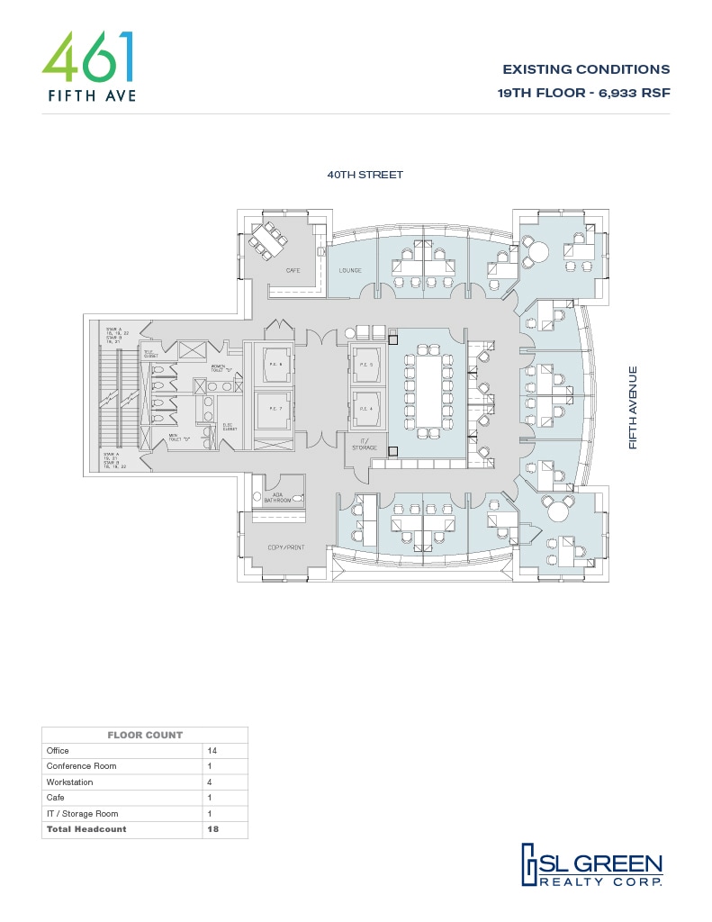 461 Fifth Ave, New York, NY à louer Plan d’étage- Image 1 de 1