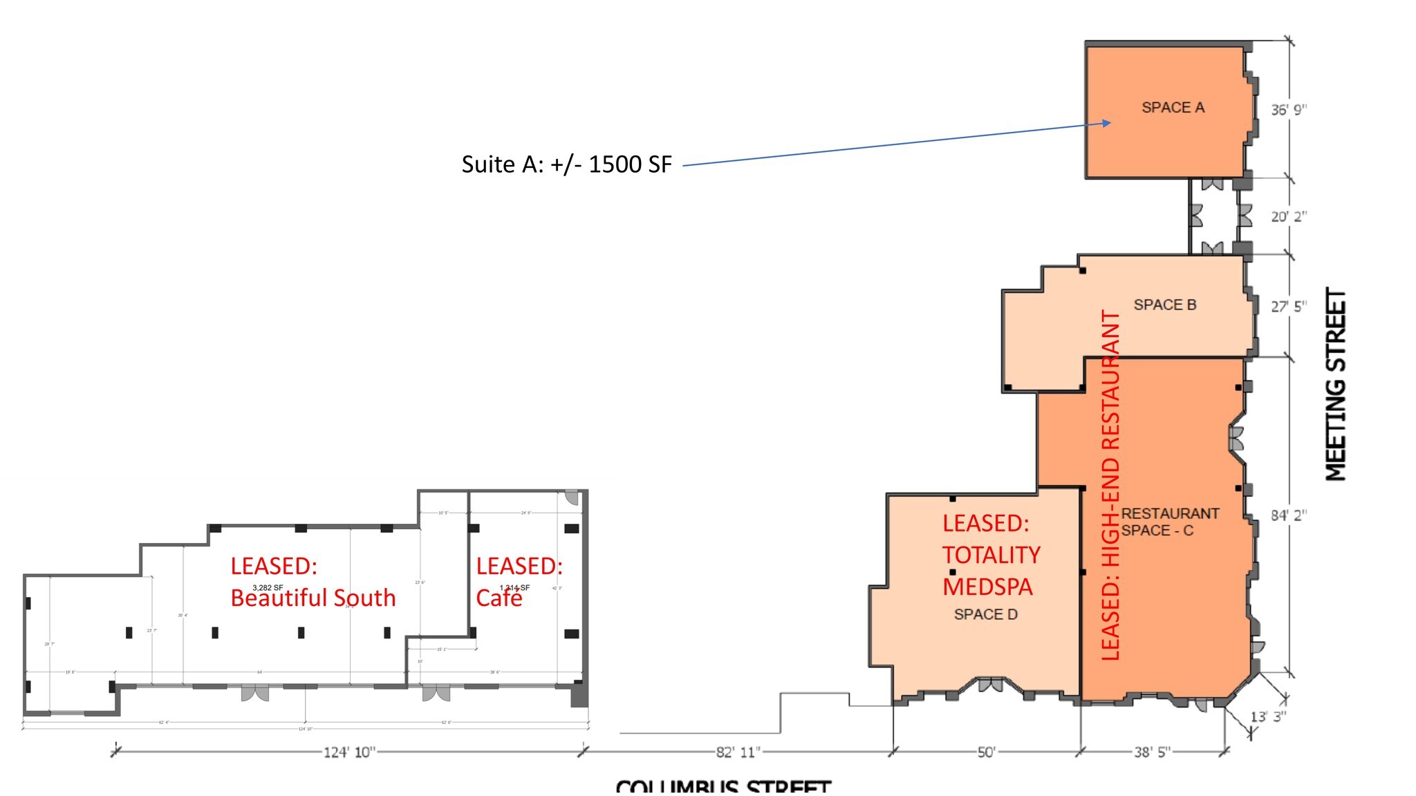 465 Meeting St, Charleston, SC à louer Plan de site- Image 1 de 3