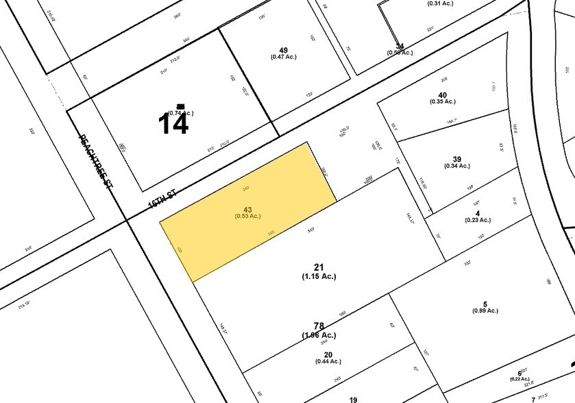 1315 Peachtree St NE, Atlanta, GA à vendre - Plan cadastral - Image 1 de 1