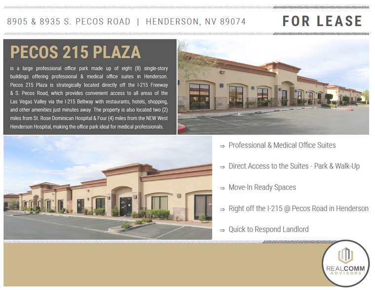 8905 S Pecos Rd, Henderson, NV à louer - Photo du bâtiment - Image 2 de 7