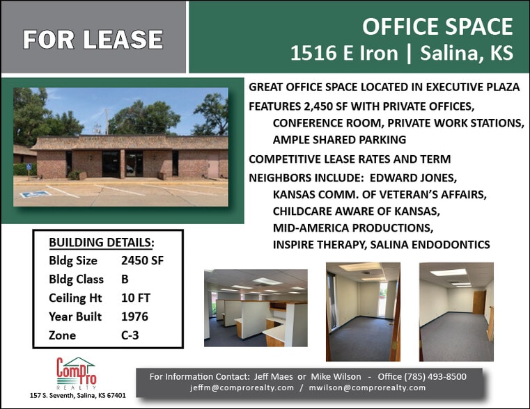 1500-1518 E Iron Ave, Salina, KS for lease - Building Photo - Image 2 of 3