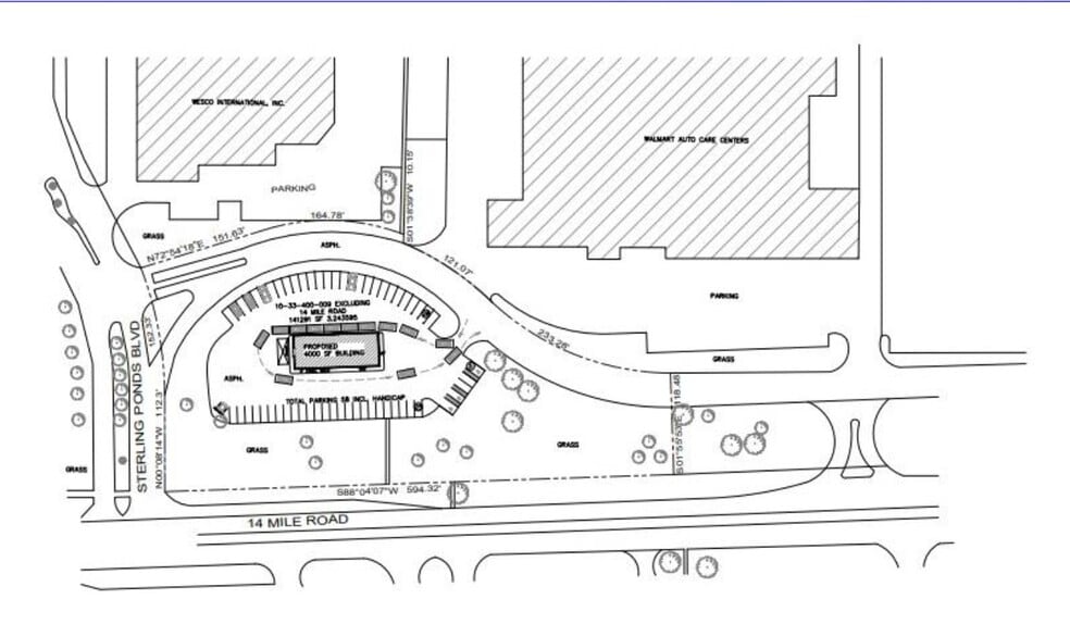 7251 E 14 Mile Rd, Sterling Heights, MI for sale - Site Plan - Image 2 of 2