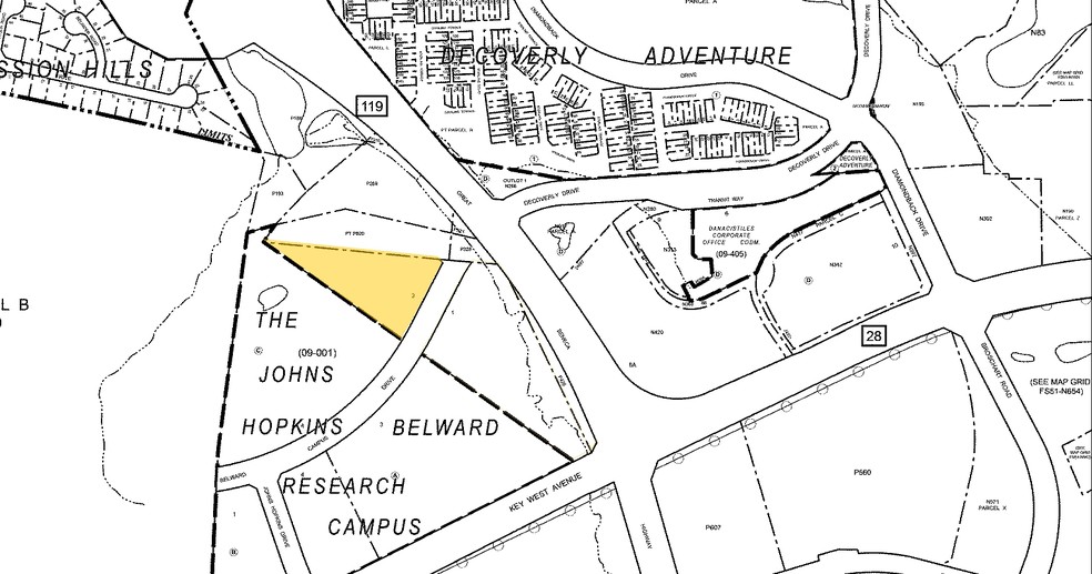 9901 Belward Campus Dr, Rockville, MD à vendre - Plan cadastral - Image 1 de 1