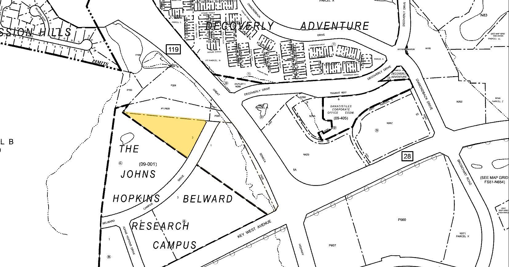 9901 Belward Campus Dr, Rockville, MD à vendre Plan cadastral- Image 1 de 1