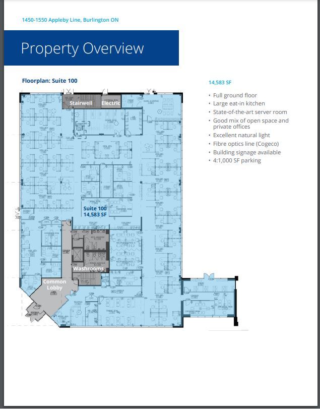 1450-1550 Appleby Line, Burlington, ON for sale Floor Plan- Image 1 of 1