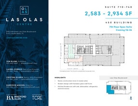 450 E Las Olas Blvd, Fort Lauderdale, FL à louer Plan d’étage- Image 2 de 2