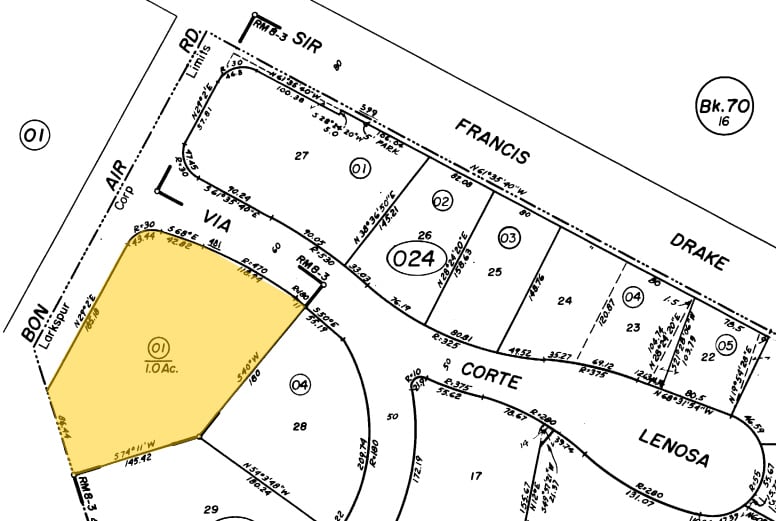350 Bon Air, Greenbrae, CA for lease Plat Map- Image 1 of 2