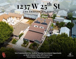 Plus de détails pour 1237 W 25th St, Los Angeles, CA - Multi-résidentiel à vendre