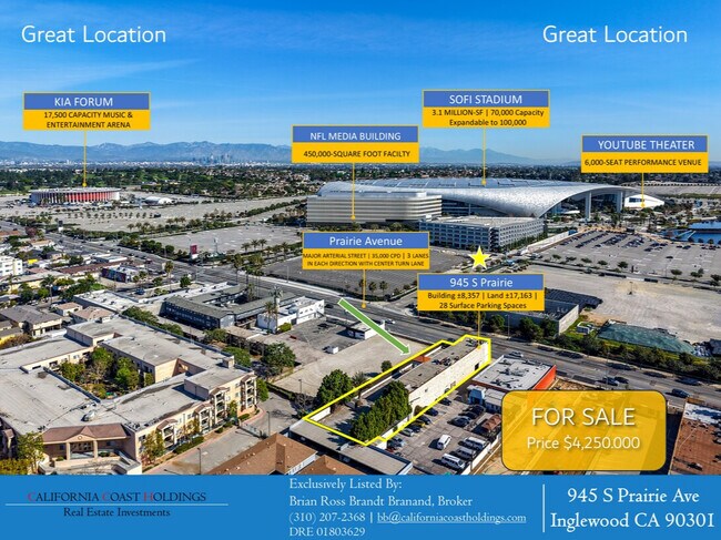 More details for 945 S Prairie Ave, Inglewood, CA - Retail for Sale