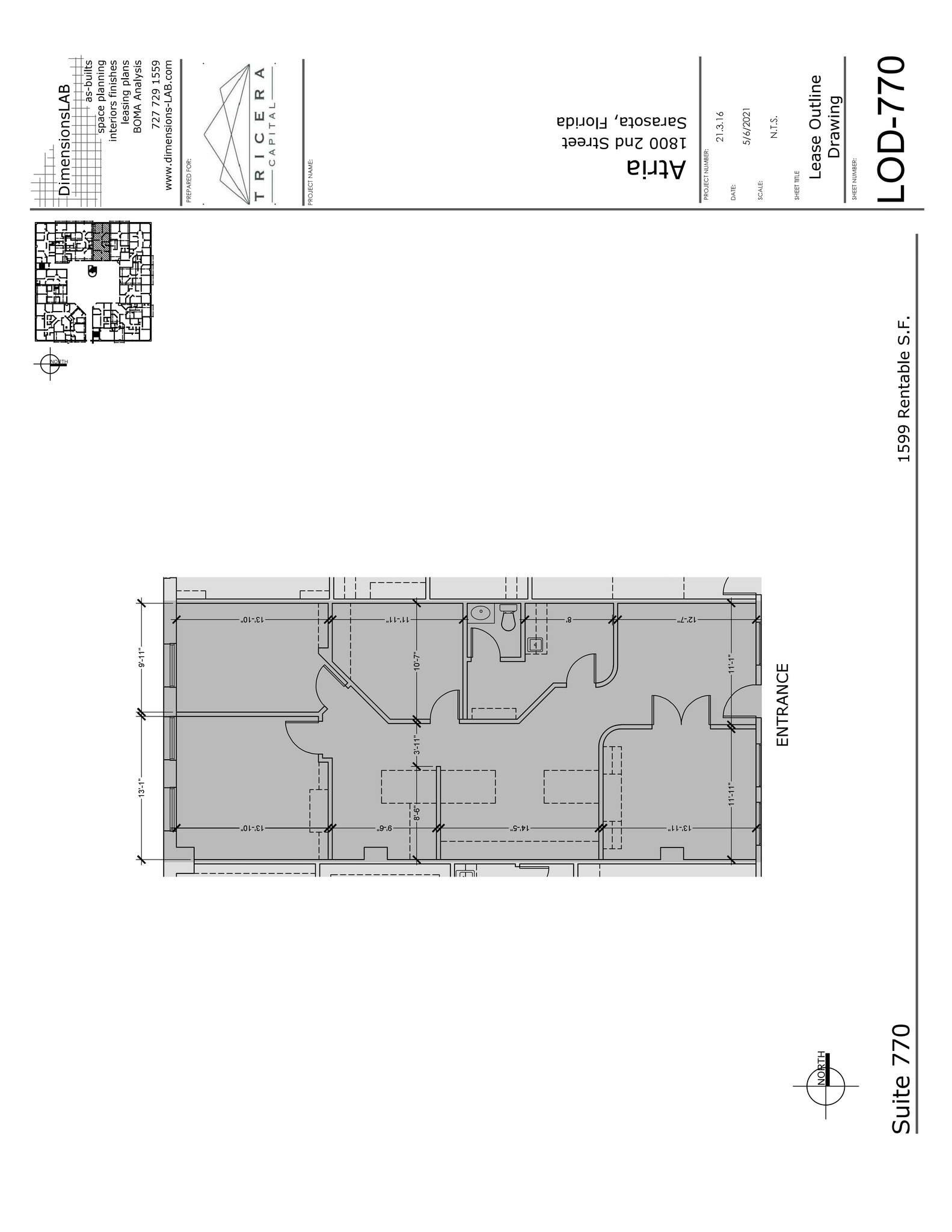 1800 2nd St, Sarasota, FL for lease Site Plan- Image 1 of 1