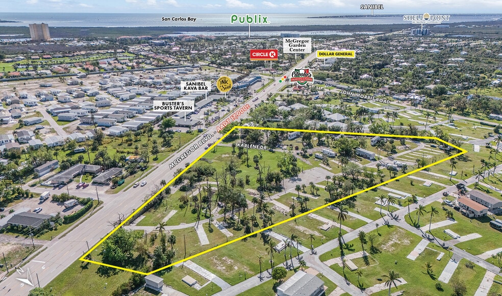 16600 McGregor Blvd, Fort Myers, FL à vendre - Aérien - Image 2 de 8