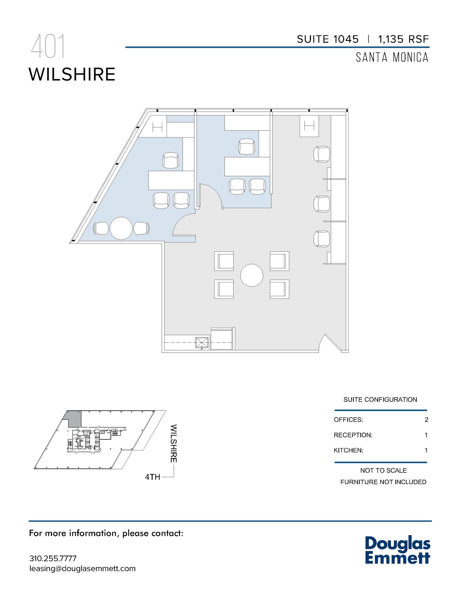 401 Wilshire Blvd, Santa Monica, CA for lease Floor Plan- Image 1 of 1