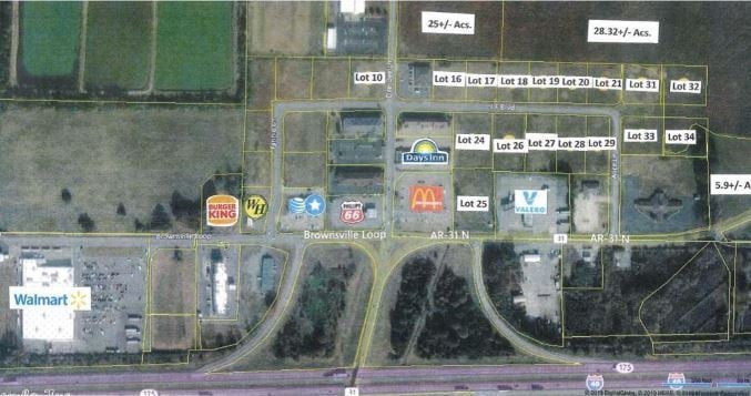 105 Dee Dee Ln, Lonoke, AR à vendre Aérien- Image 1 de 2