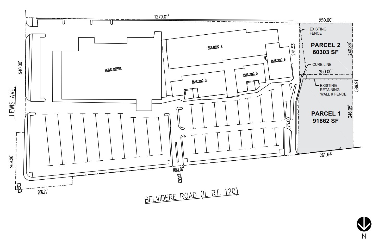 2253-2309 Belvidere Rd, Waukegan, IL for sale Building Photo- Image 1 of 2