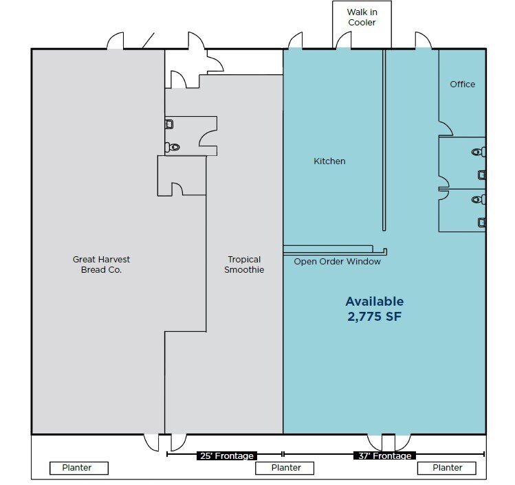 9430-9440 Mentor Ave, Mentor, OH à louer Plan d’étage- Image 1 de 1