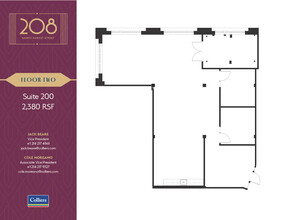 208 N Market St, Dallas, TX à louer Plan d  tage- Image 1 de 1