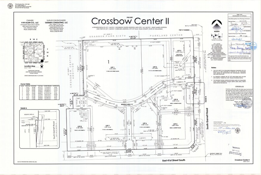 Crossbow Center II, Tulsa, OK à louer - Plan cadastral - Image 1 de 1