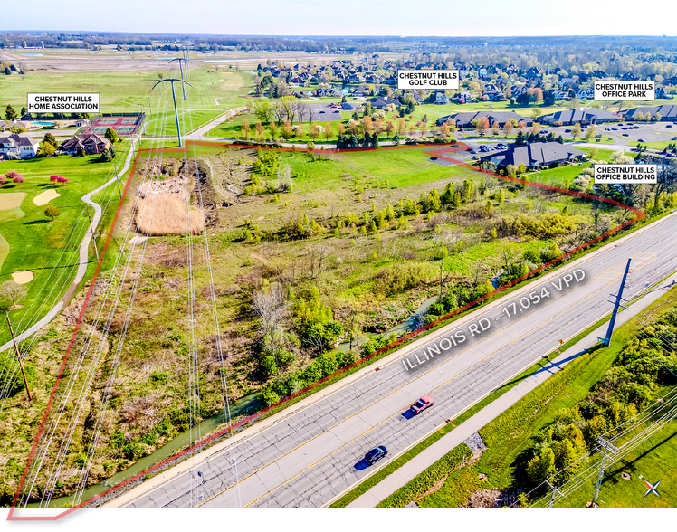 1102 Chestnut Hills Parkway, Fort Wayne, IN à vendre - Aérien - Image 3 de 6