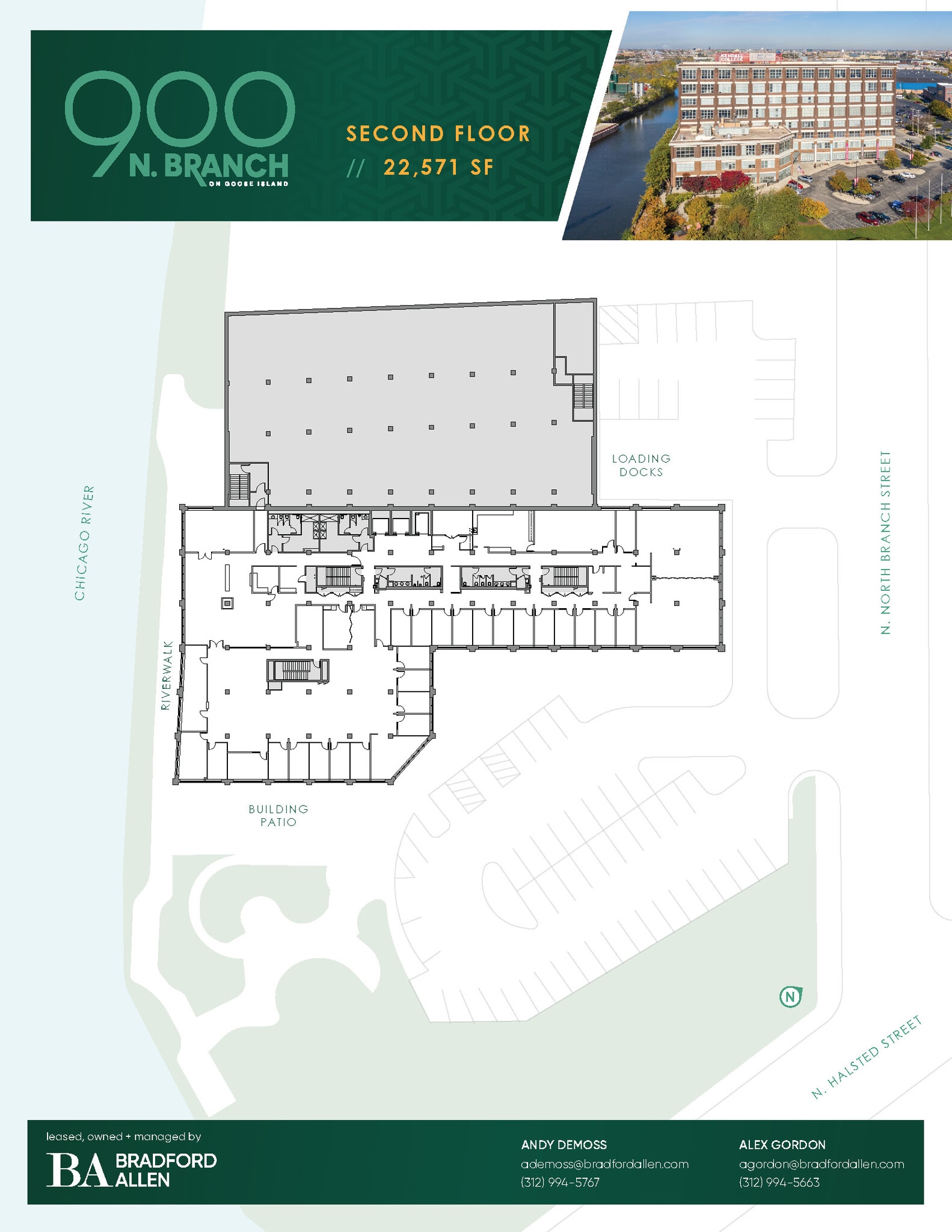900 N Branch St, Chicago, IL à louer Plan d’étage- Image 1 de 1