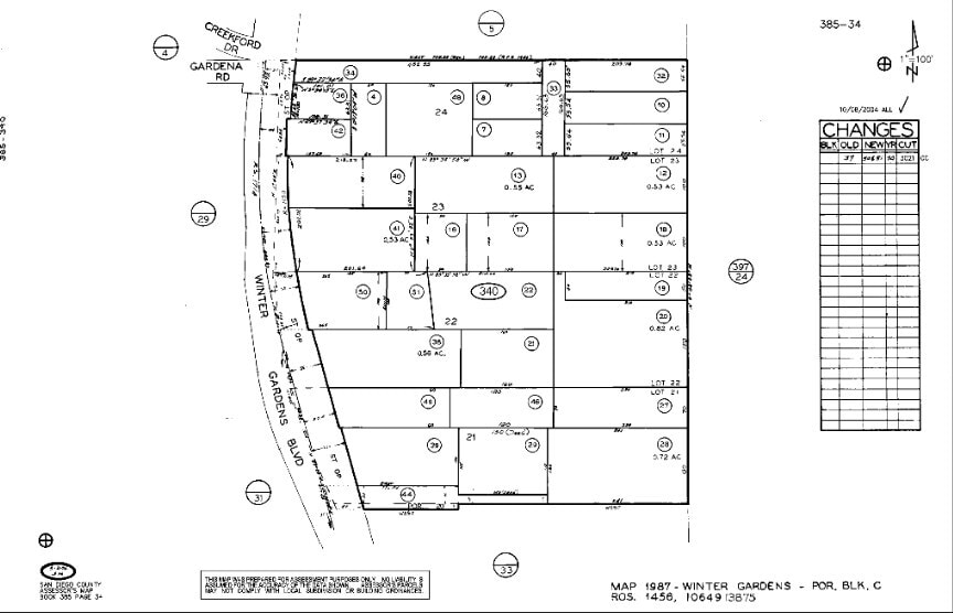 8825 Winter Gardens Blvd, Lakeside, CA for lease - Plat Map - Image 2 of 3
