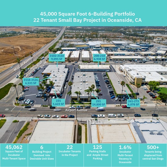261-273 Airport Rd, Oceanside, CA for lease - Building Photo - Image 2 of 9