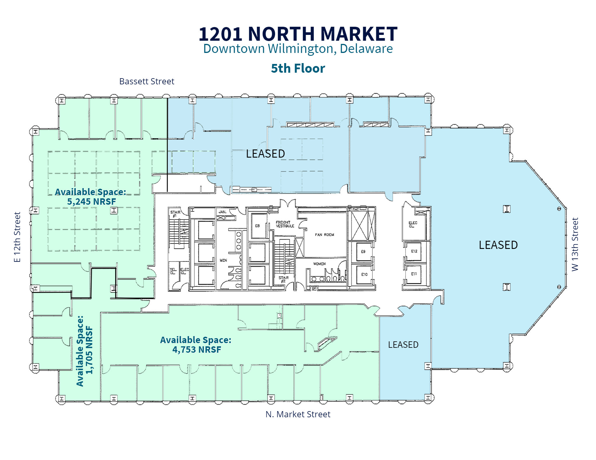 1201 N Market St, Wilmington, DE à louer Plan d  tage- Image 1 de 7