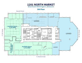 1201 N Market St, Wilmington, DE à louer Plan d  tage- Image 1 de 7