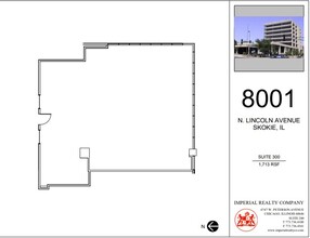 8001 Lincoln Ave, Skokie, IL for lease Floor Plan- Image 1 of 4